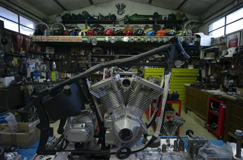 chopperlab restauro harley d'epoca rimini